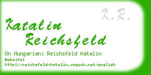 katalin reichsfeld business card